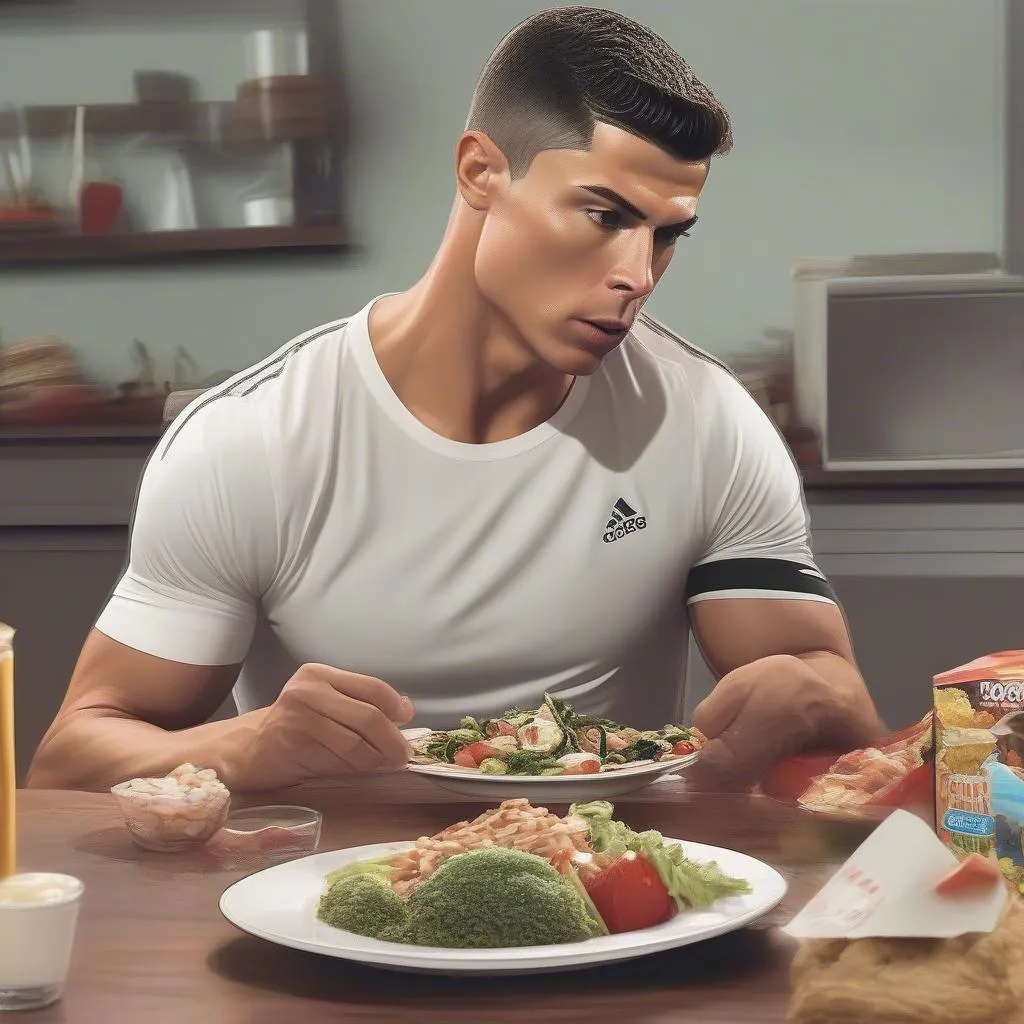 Cristiano Ronaldo demonstrating self-discipline