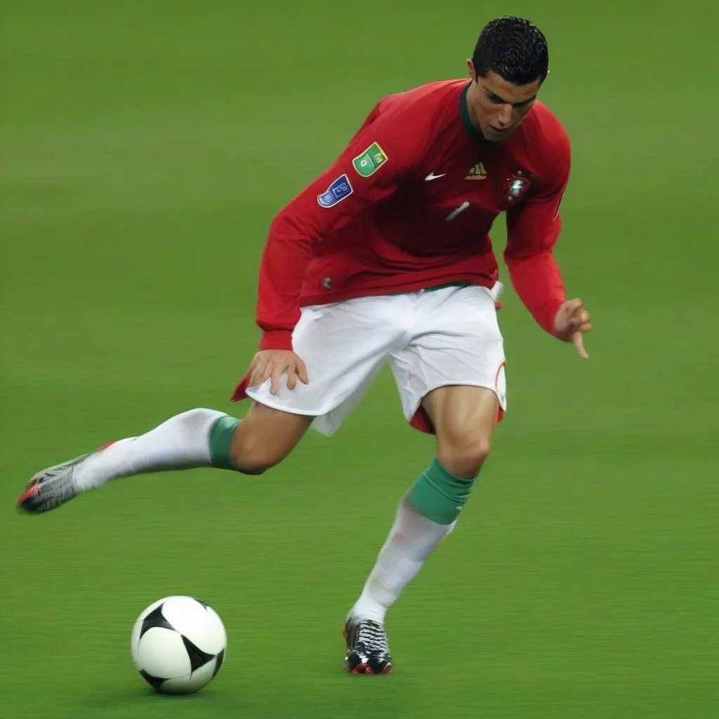 Ronaldo tỏa sáng rực rỡ tại Euro 2008, ghi bàn thắng đẹp mắt