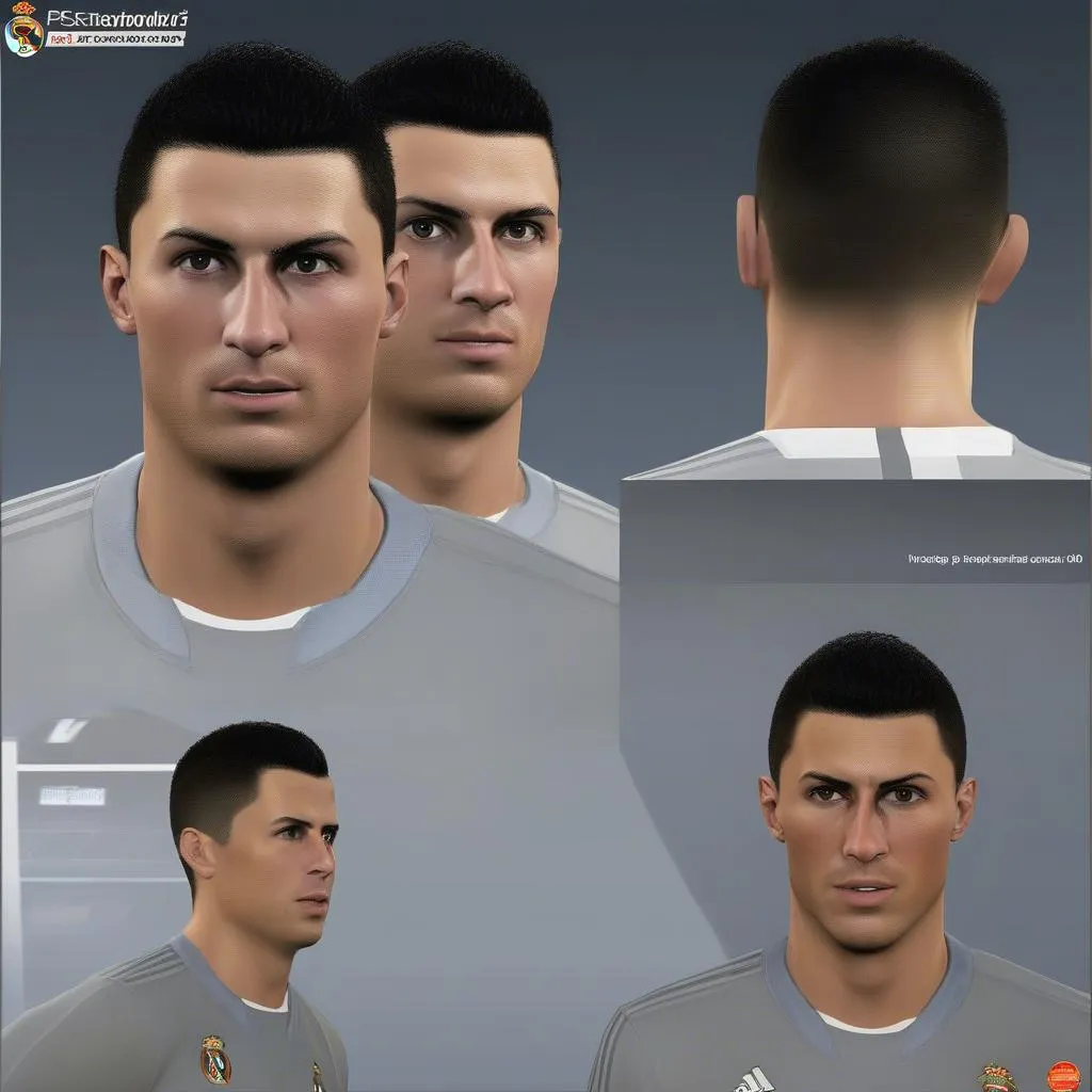 Ronaldo face PES 2013: A realistic representation of the Portuguese football legend in PES 2013