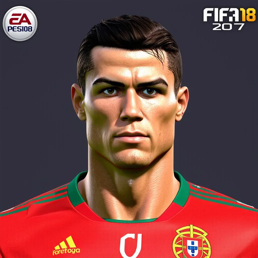 Ronaldo face PES 2017