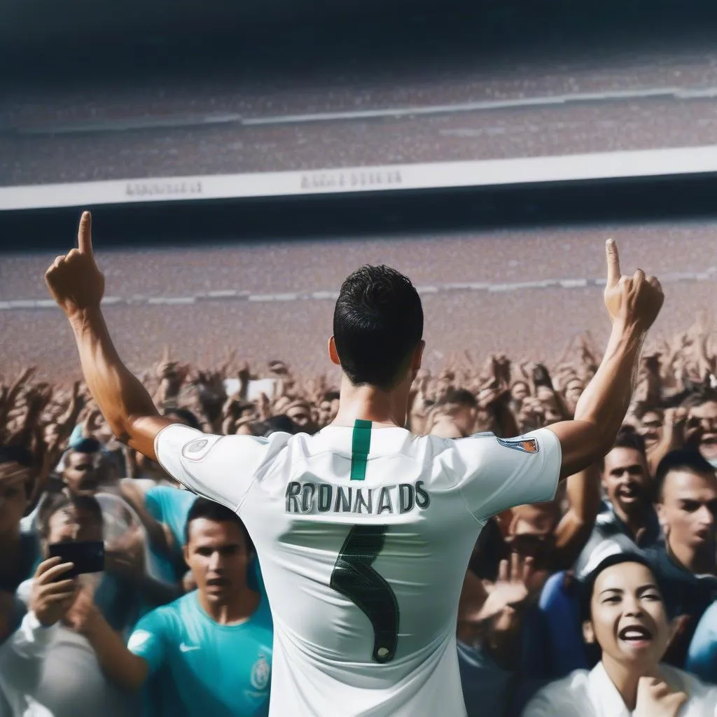 C. Ronaldo và hàng triệu fan trên thế giới