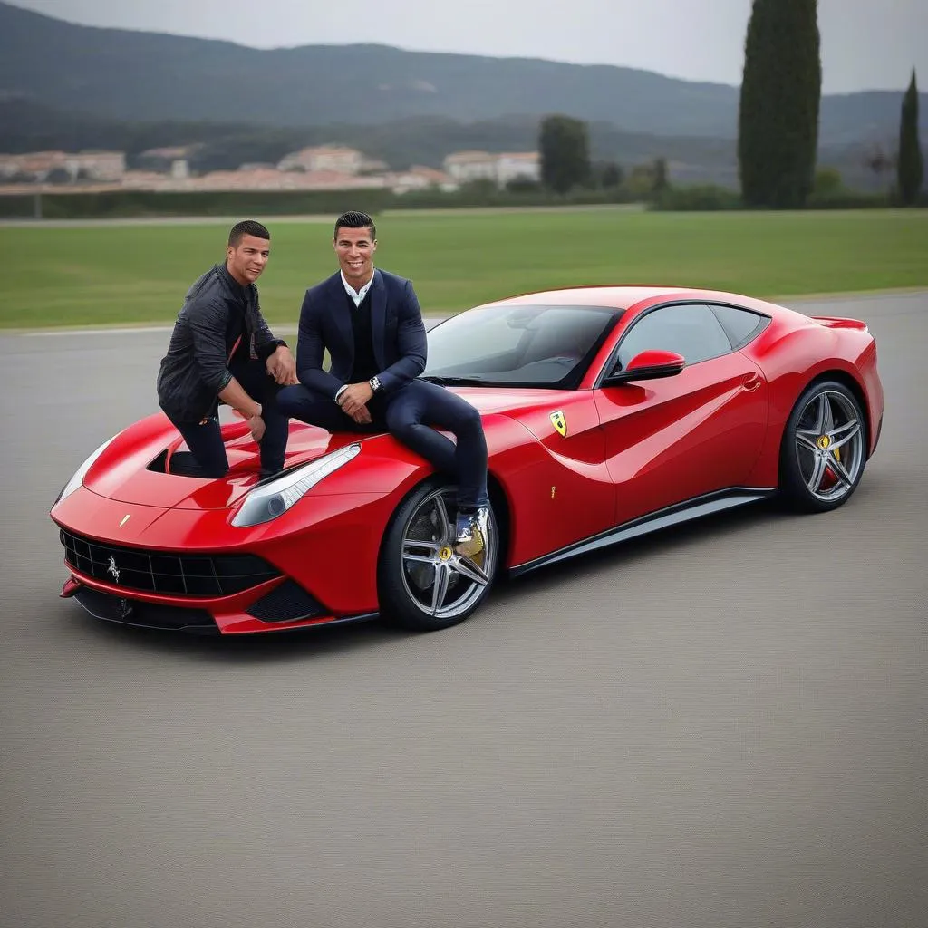 Ronaldo cùng Ferrari F12 Berlinetta