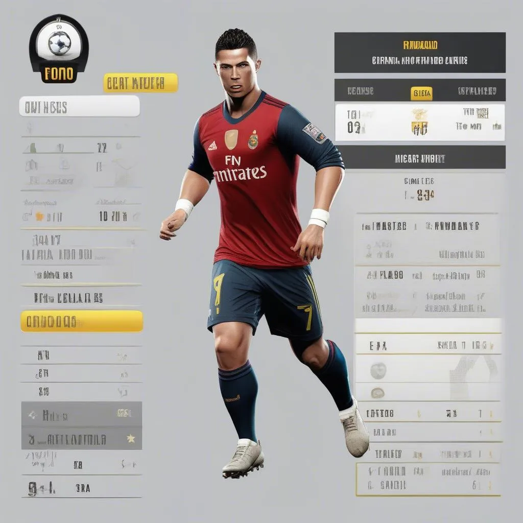 Ronaldo FIFA Online 3: Thông Tin Chi Tiết Về Chỉ Số Cầu Thủ