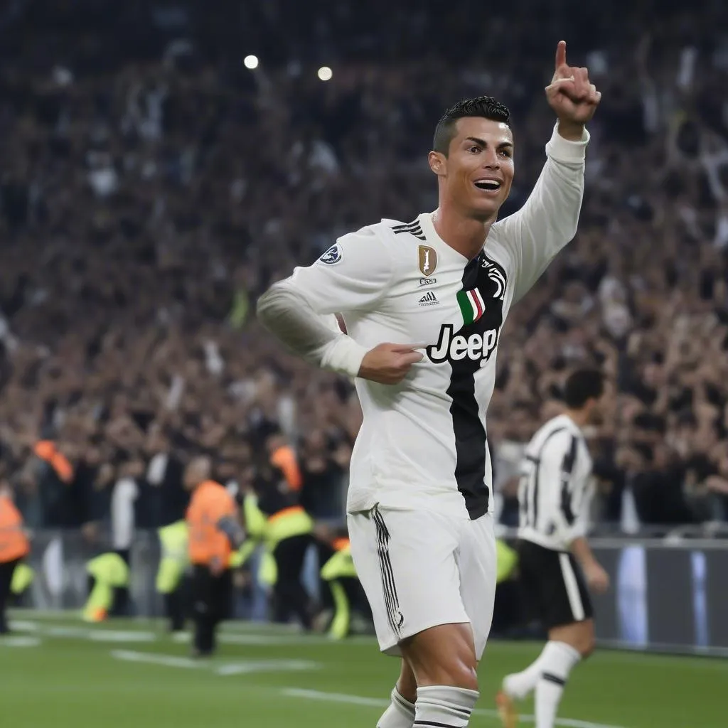 Ronaldo Khoe Áo Juventus Sau Khi Ghi Bàn Vào Lưới Real Madrid