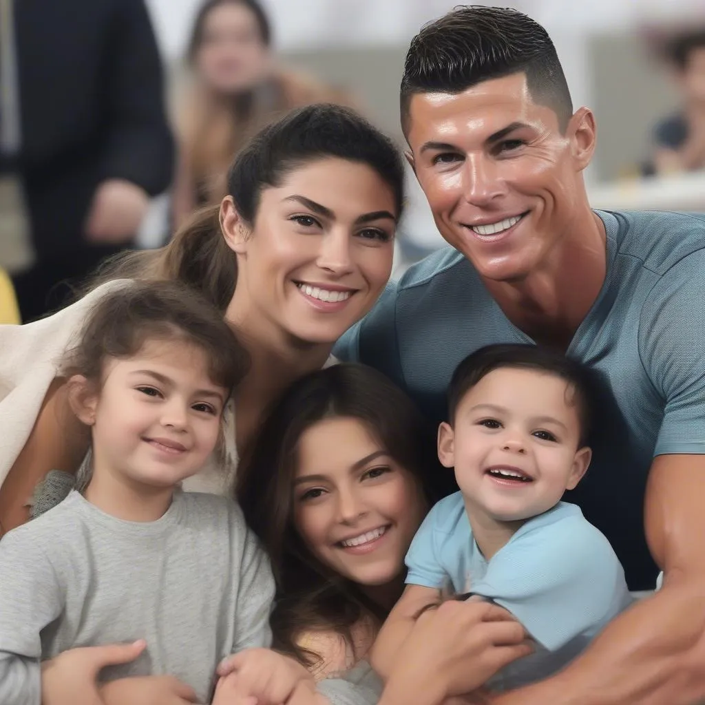 Ronaldo và Georgina: Hình ảnh hạnh phúc bên gia đình