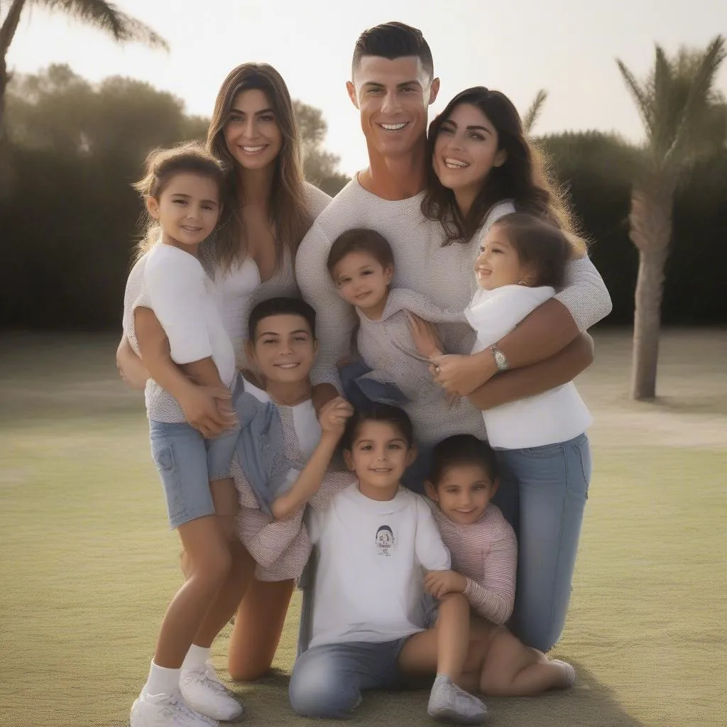 Ronaldo và Georgina: Gia đình hạnh phúc