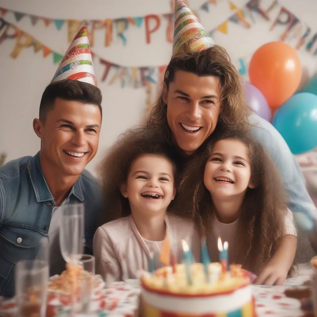 Gia đình hạnh phúc của Ronaldo và Georgina