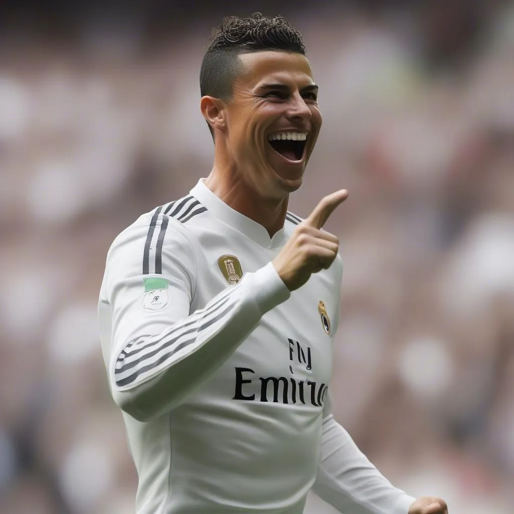 Ronaldo celebrating a goal