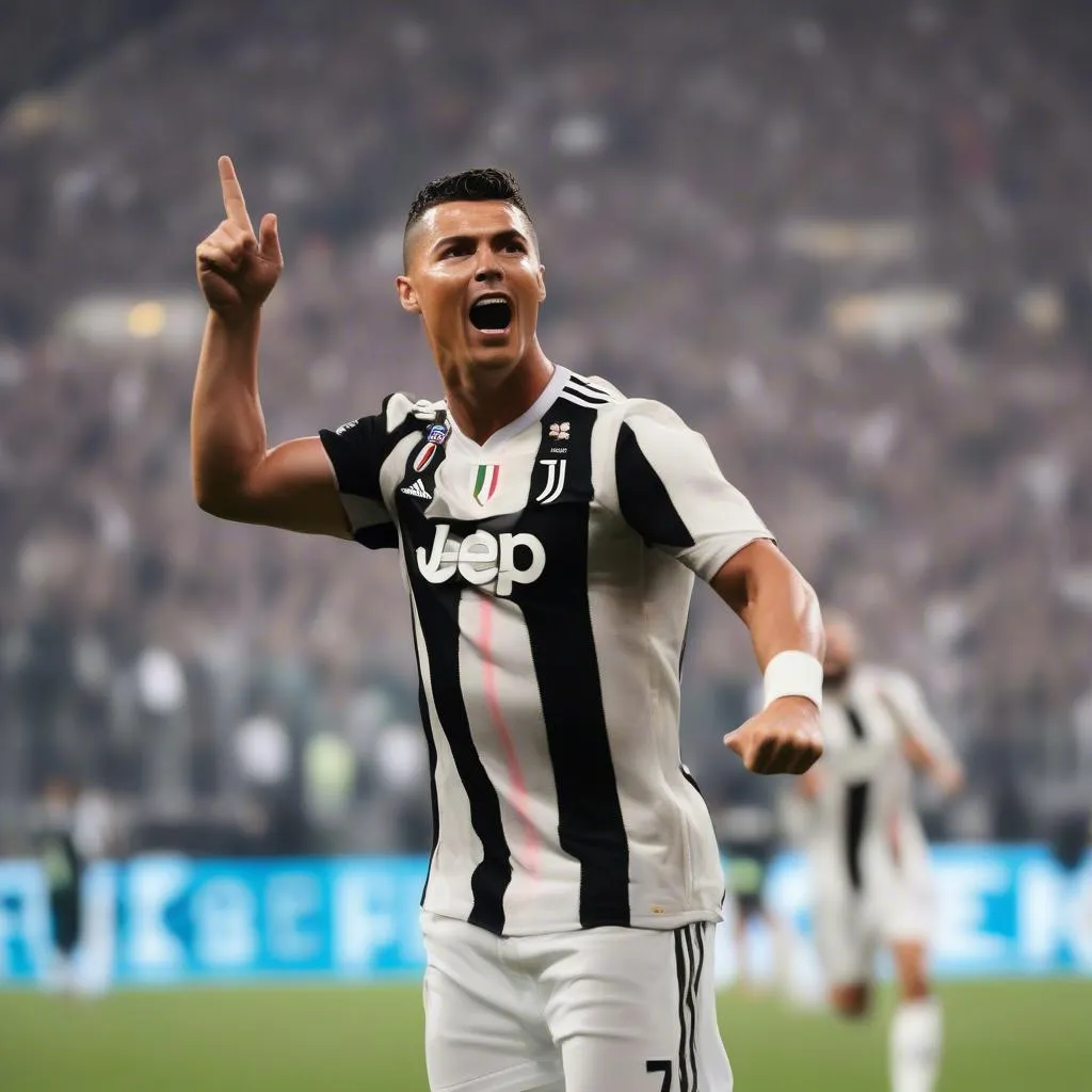 Ronaldo ghi bàn cho Juventus