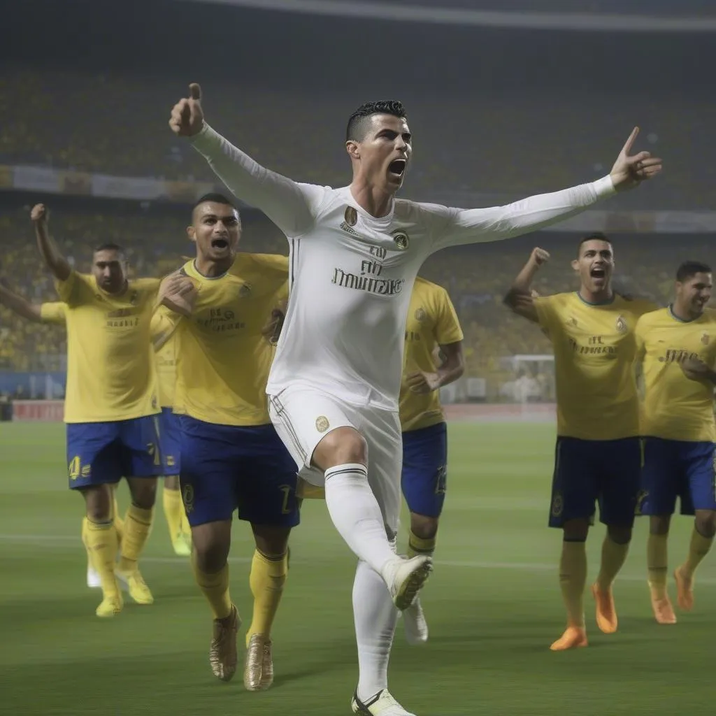 Ronaldo ghi bàn cho Al-Nassr: Phong độ cao và khát khao chiến thắng