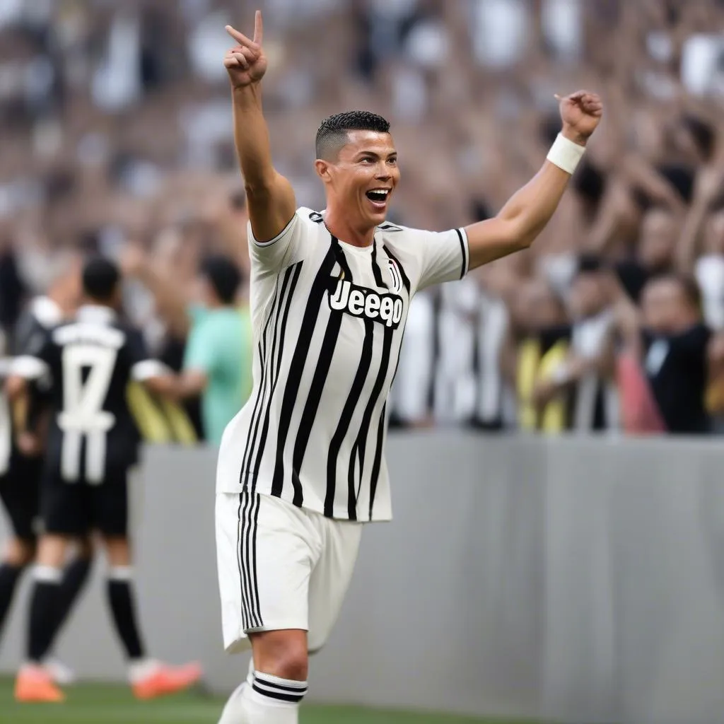 Ronaldo ghi bàn cho Juventus