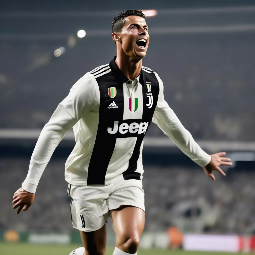 Ronaldo ghi bàn cho Juventus