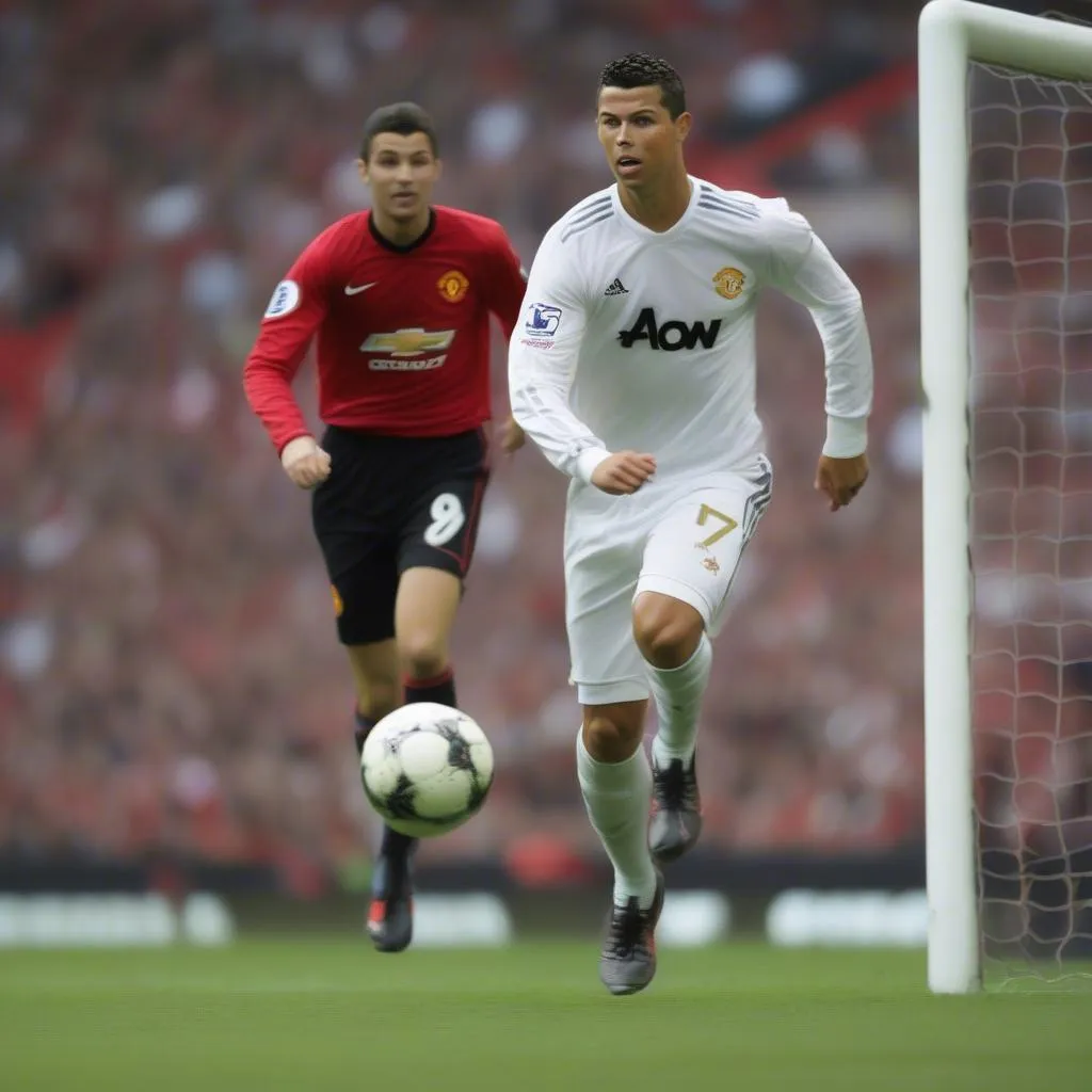 Ronaldo ghi bàn cho Manchester United