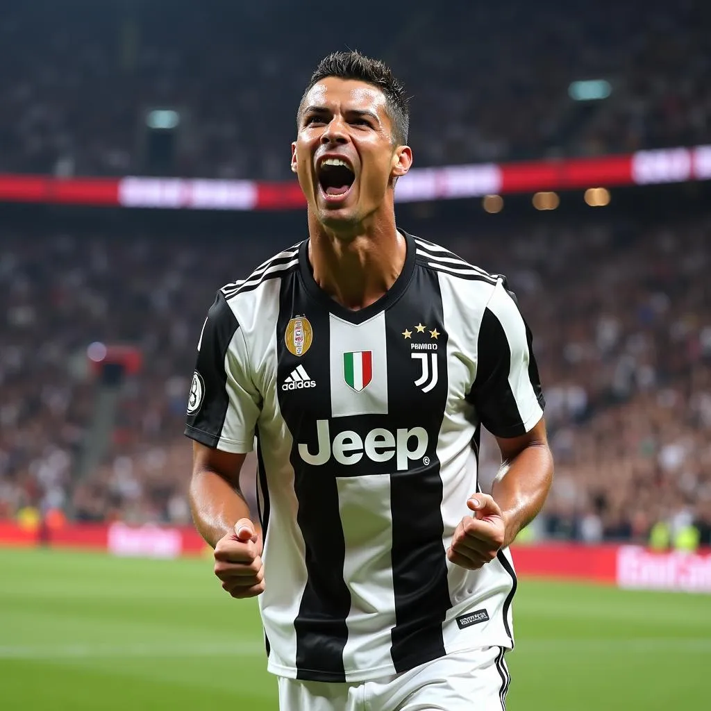 Ronaldo ghi bàn cho Juventus