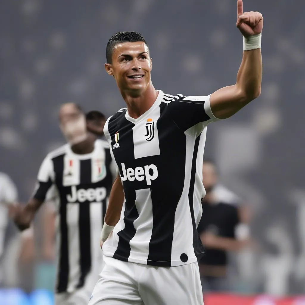 Hình ảnh Ronaldo ghi bàn cho Juventus tại Serie A 2019