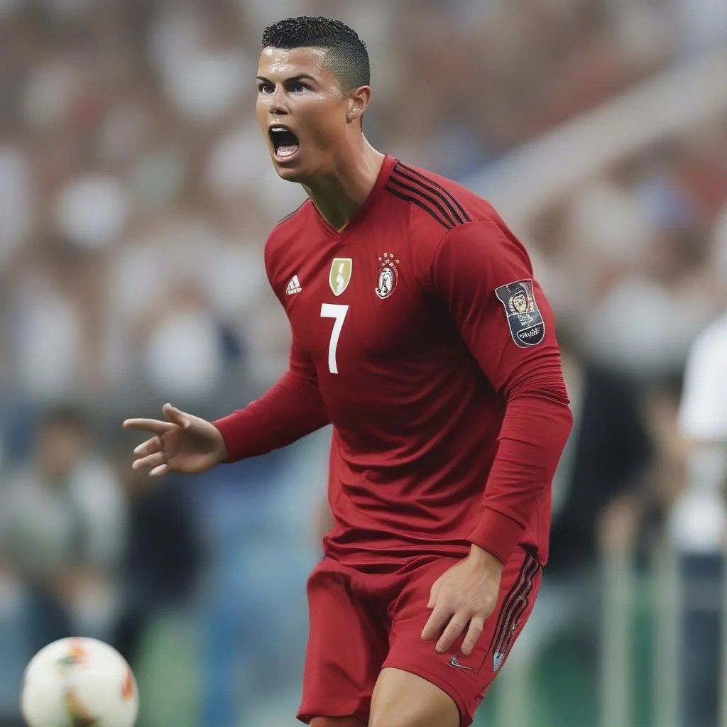 Ronaldo ghi bàn lịch sử