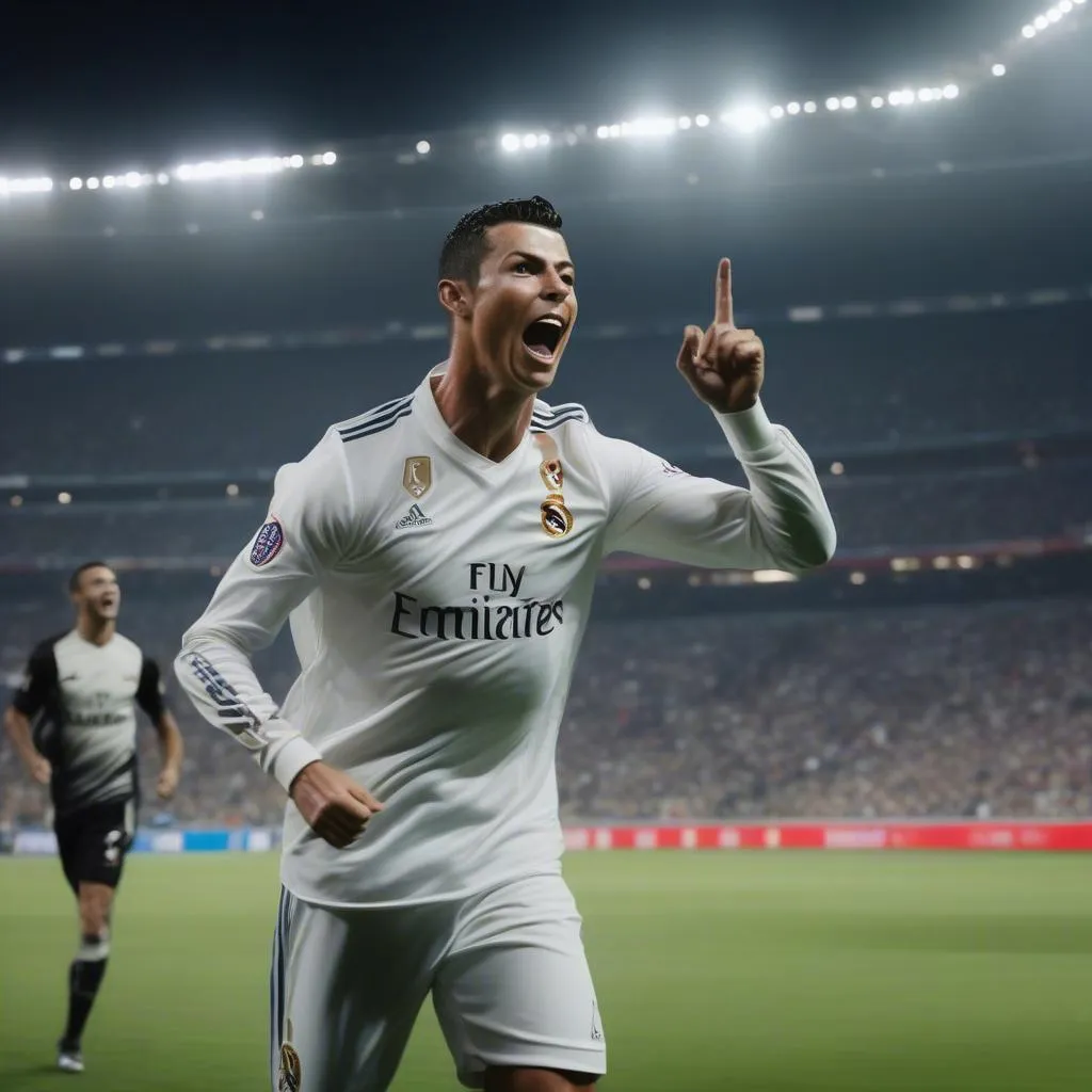 Cristiano Ronaldo ghi bàn lịch sử