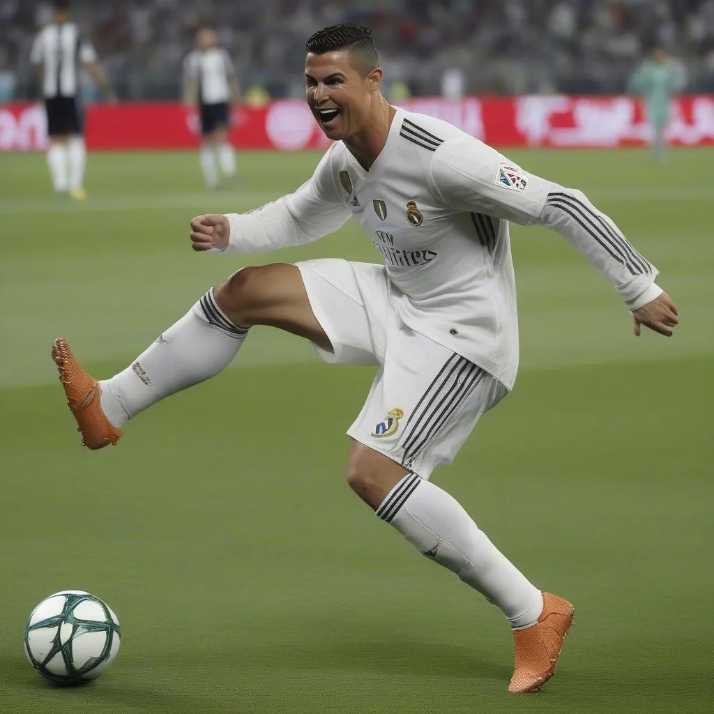 Ronaldo ghi bàn móc ngược