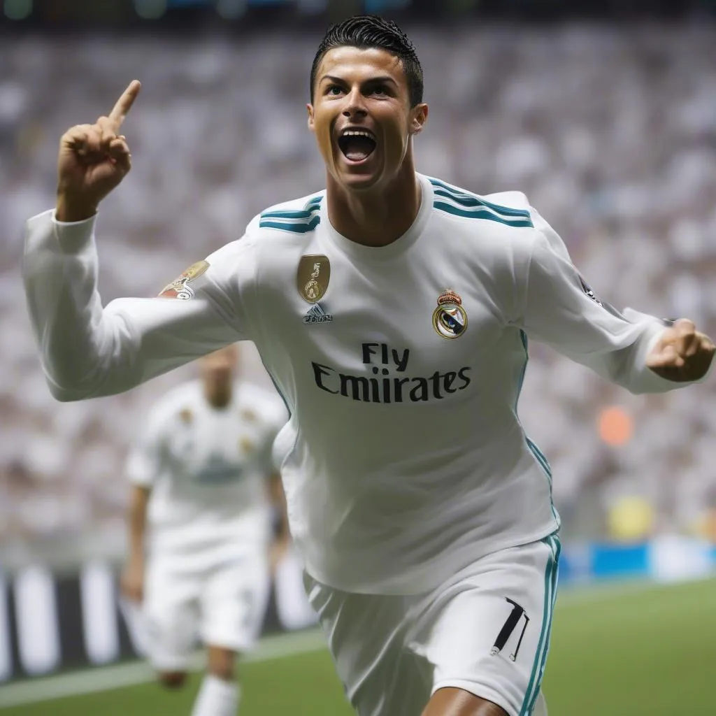 Ronaldo ghi bàn cho Real Madrid