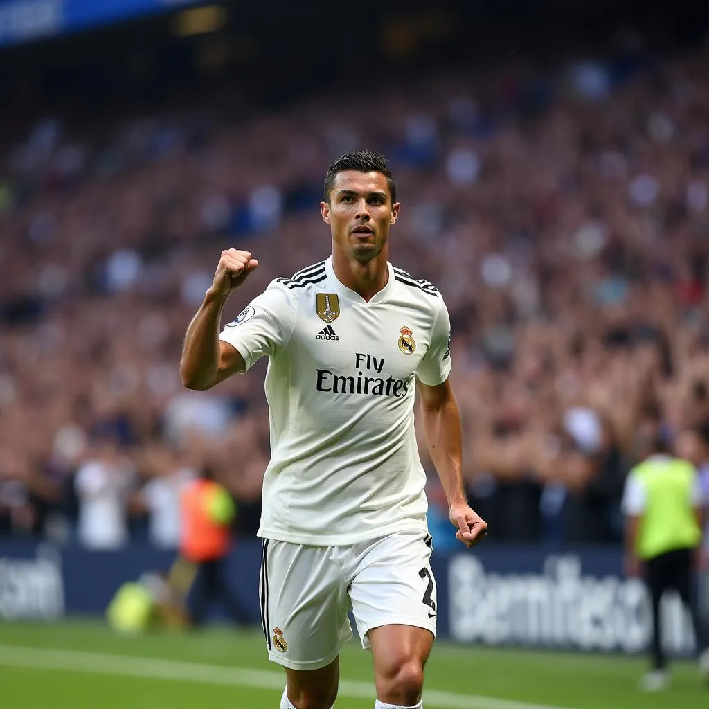 Ronaldo ghi bàn cho Real Madrid