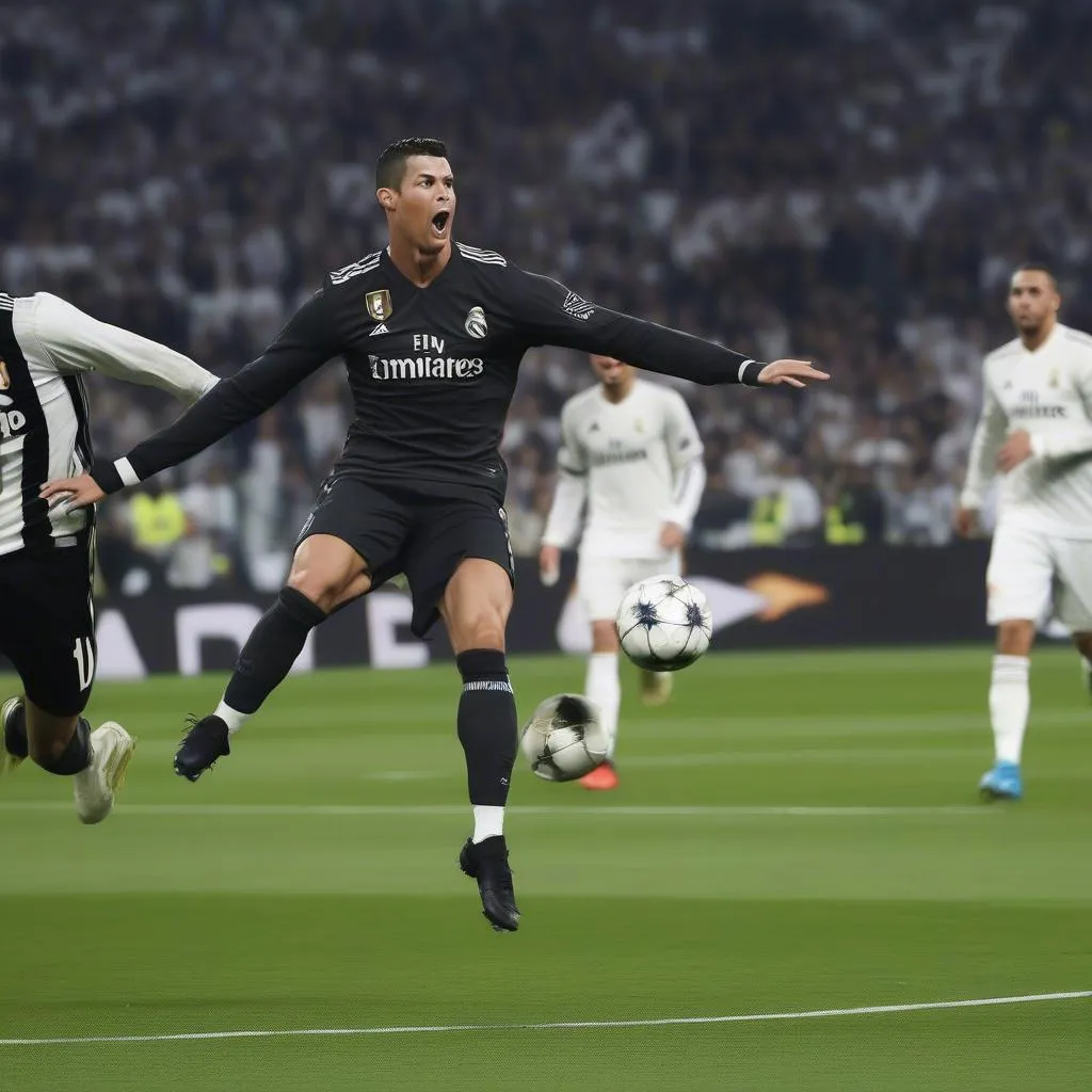 Bàn thắng siêu phẩm của Ronaldo ở Champions League