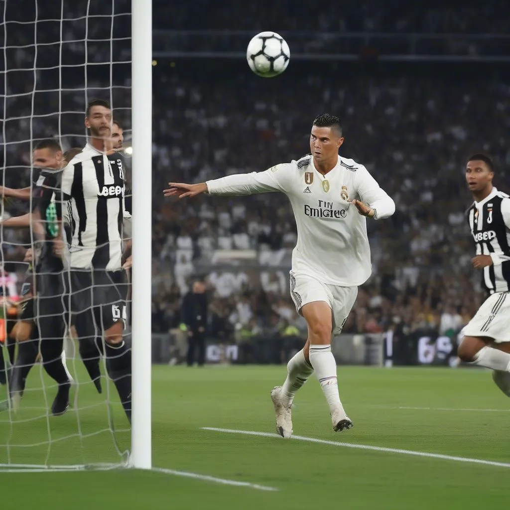 Ronaldo ghi bàn vào lưới Juventus 2018 - Bí mật tâm linh