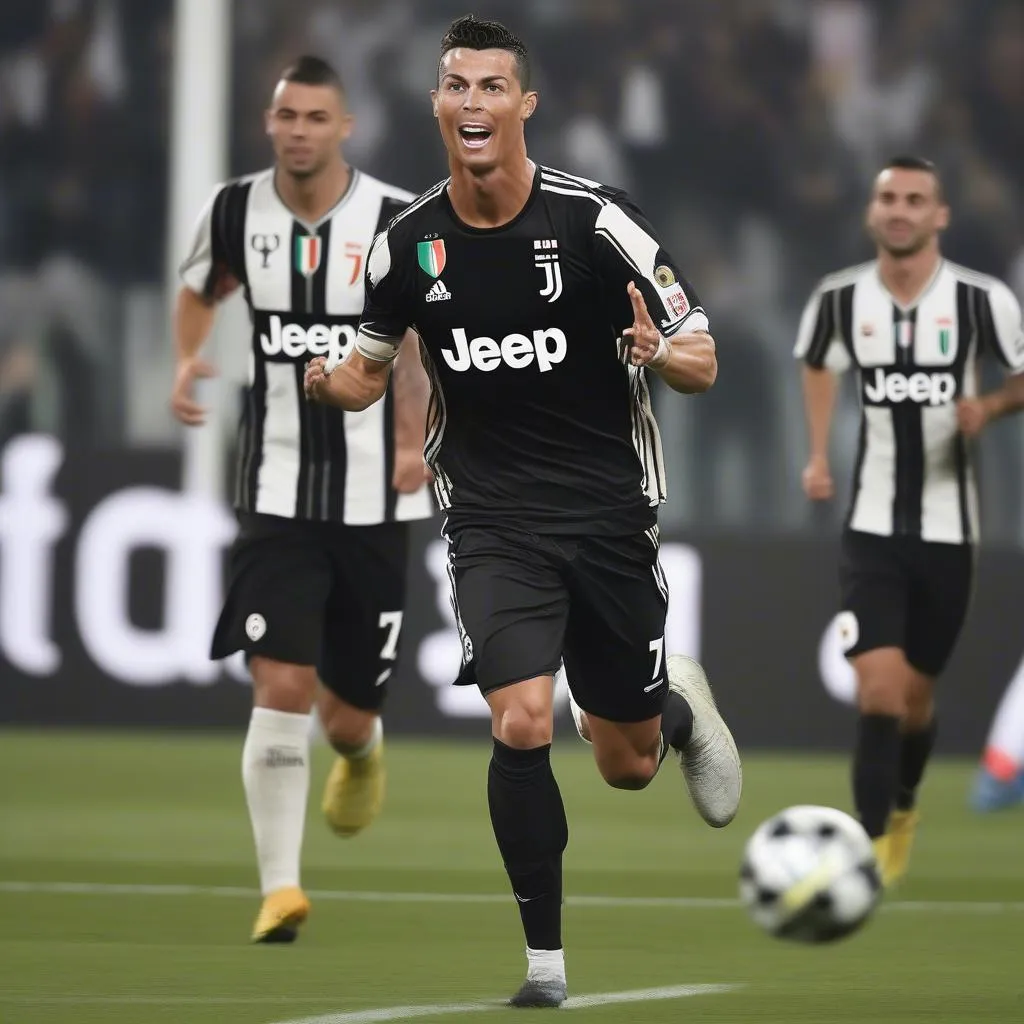 Ronaldo Juventus ghi hat-trick