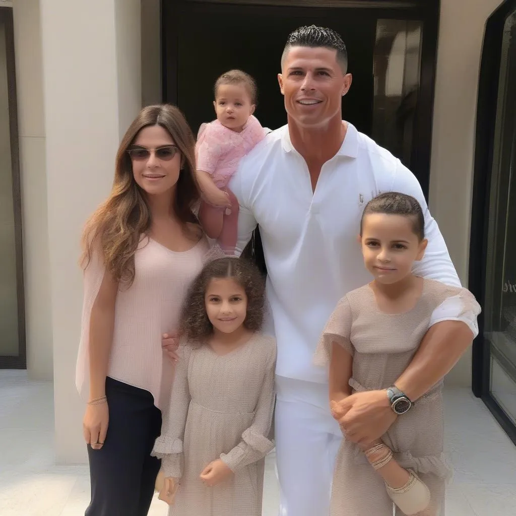 Gia đình Ronaldo: Hình ảnh của sự yêu thương và hạnh phúc