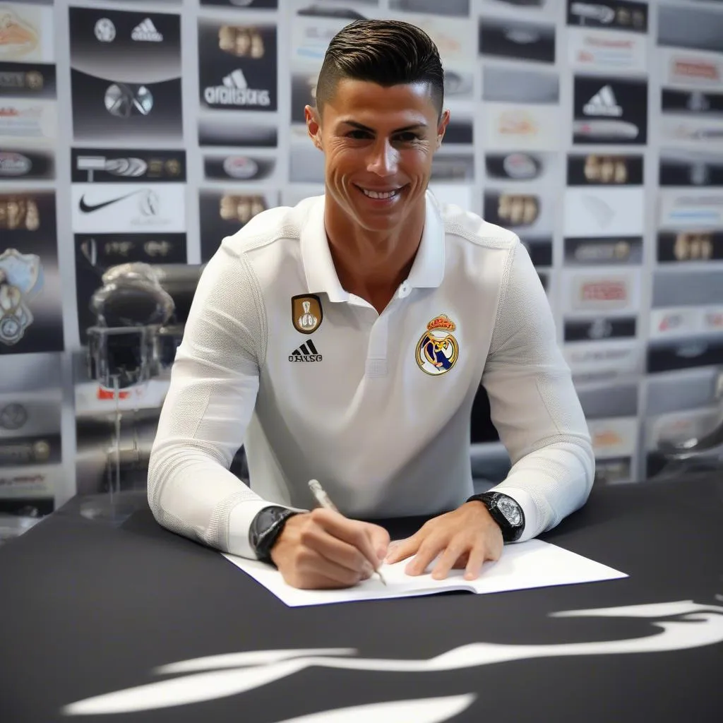 Ronaldo ký kết hợp đồng