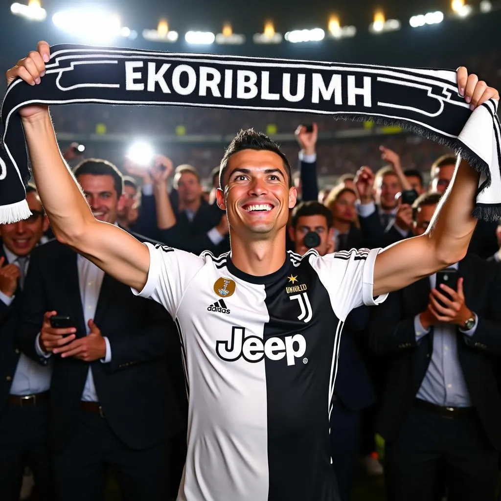 Ronaldo gia nhập Juventus