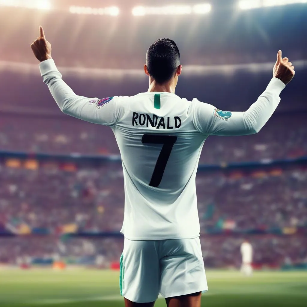 Ronaldo Goal Celebration Wallpaper Bung Nổ