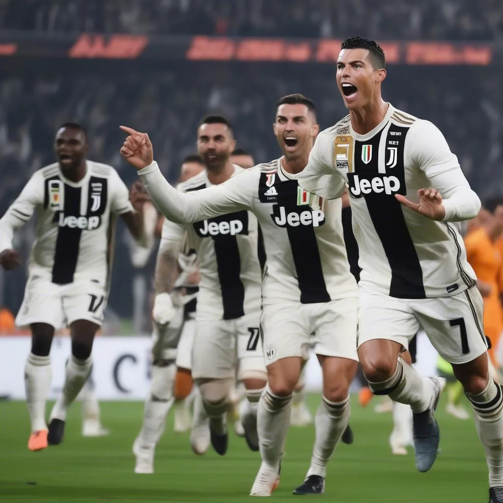 Cristiano Ronaldo ghi bàn thắng cho Juventus năm 2020