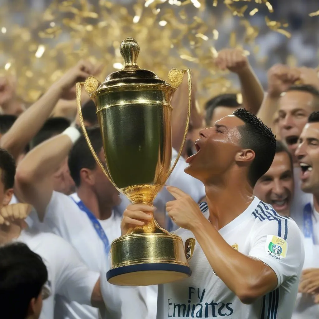 Ronaldo's Golden Cock Celebration at the Stadium