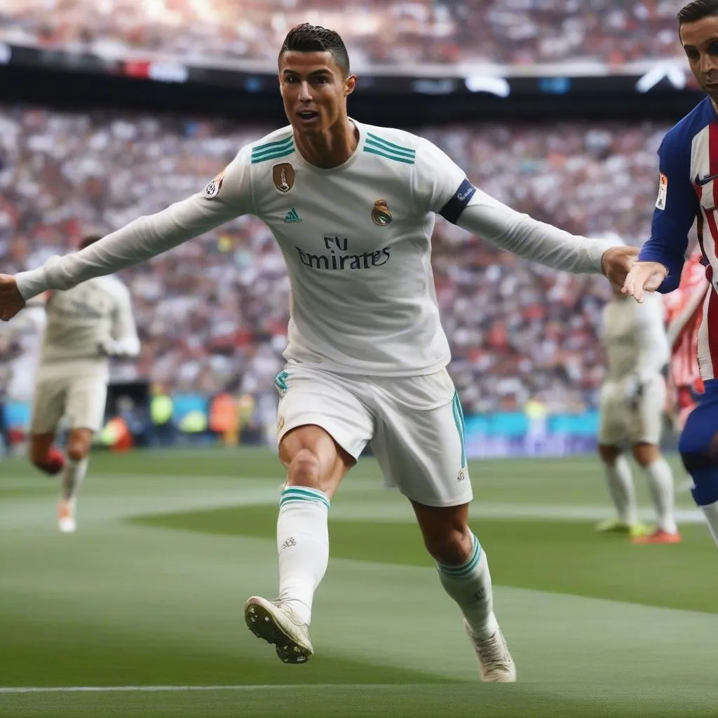 Ronaldo Hat-trick Real Madrid Atletico Madrid - Siêu phẩm của CR7 trong trận derby