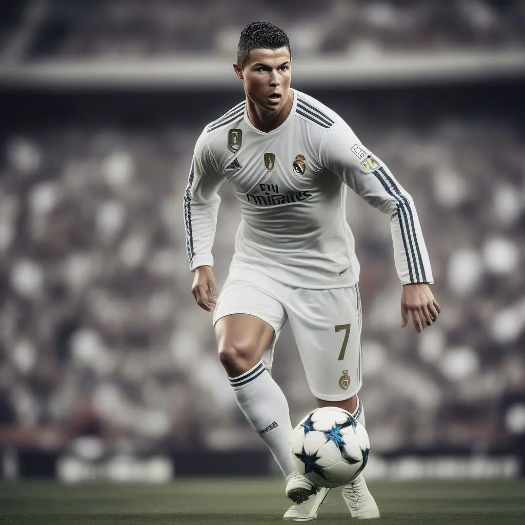 Hình ảnh Ronaldo HD trên sân cỏ