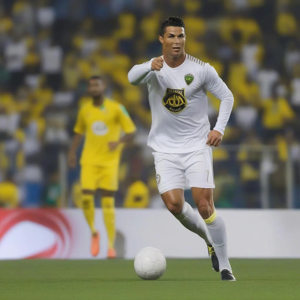 Ronaldo thi đấu cho câu lạc bộ Al Nassr