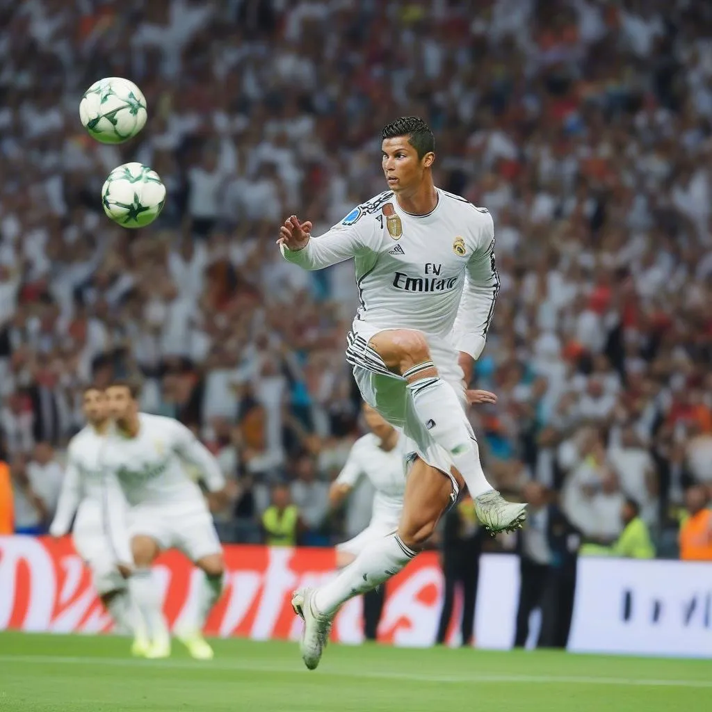 Cristiano Ronaldo ghi bàn bằng cú volley đẹp mắt trong trận chung kết Champions League 2014