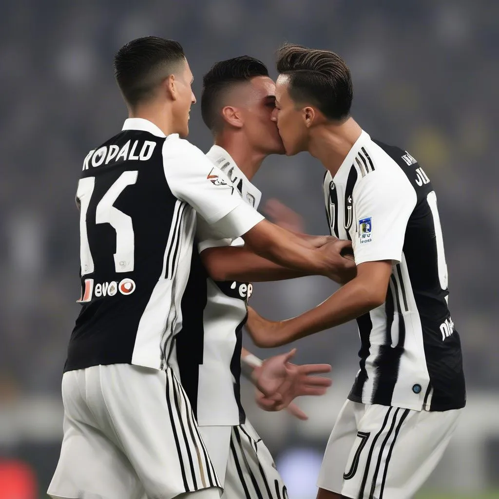 Ronaldo hôn Dybala: Những giây phút đáng nhớ tuổi trẻ cuối cùng tại Juventus