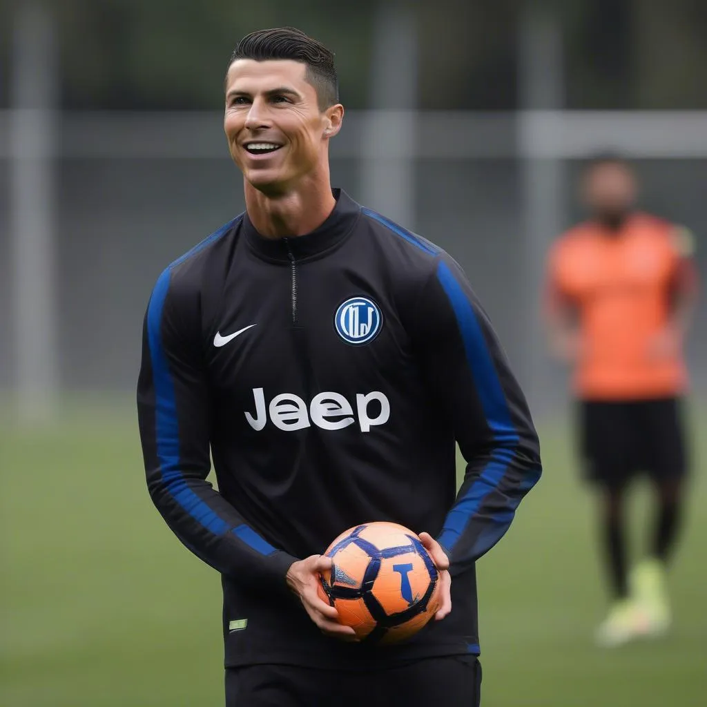 Ronaldo tập luyện cùng các cầu thủ Inter Milan