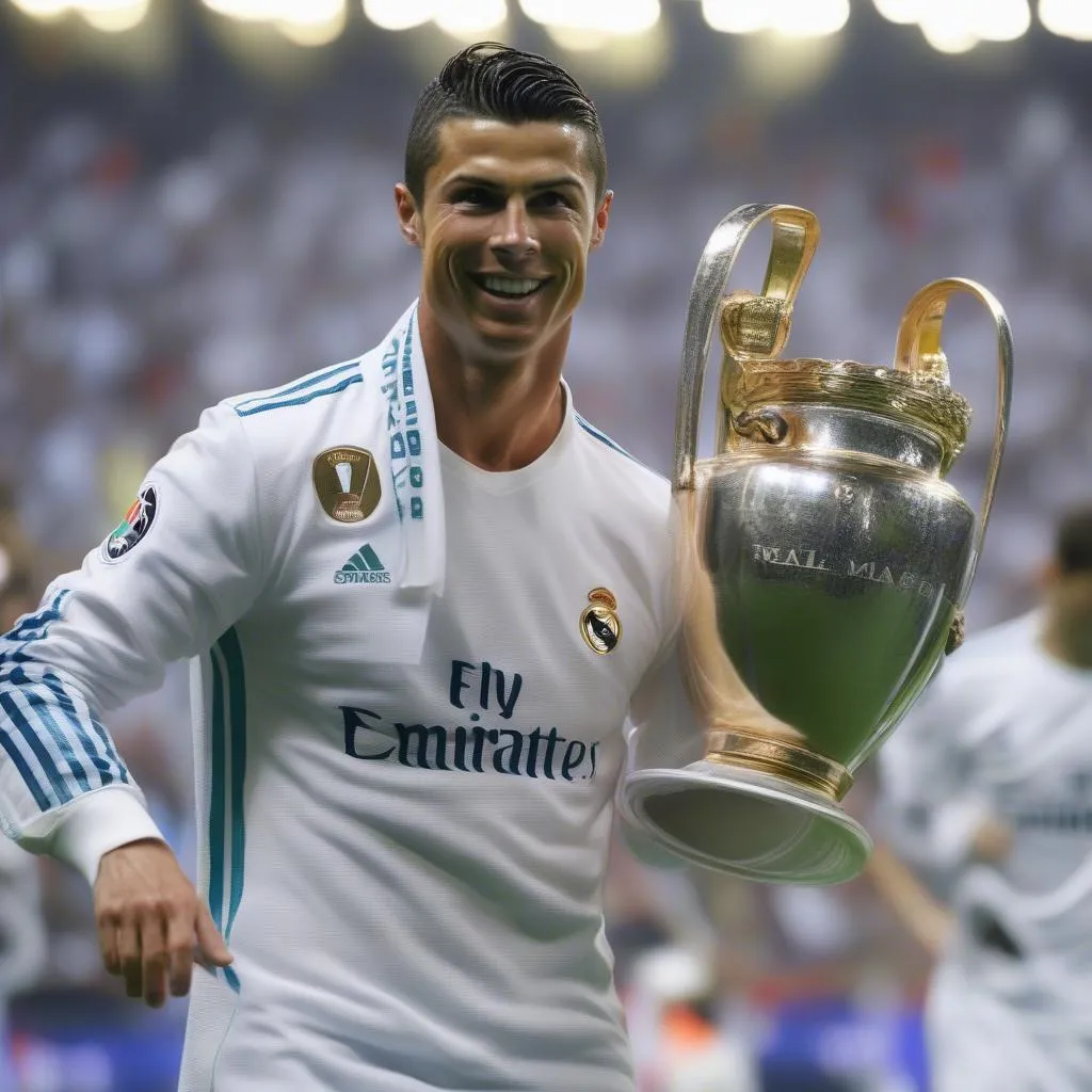 Ronaldo, huyền thoại của Real Madrid, giành nhiều danh hiệu danh giá, trong đó có 4 chức vô địch Champions League