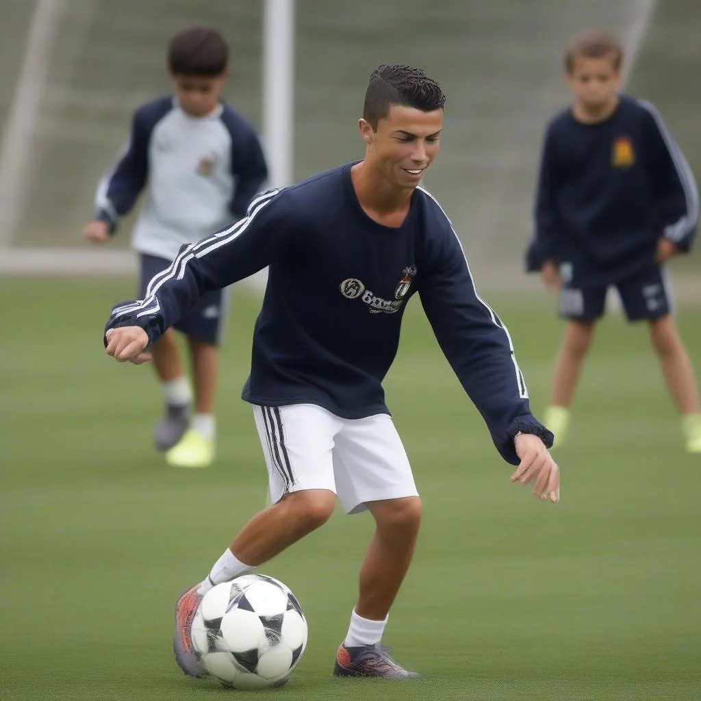 Ronaldo huyền thoại dạy học bóng đá