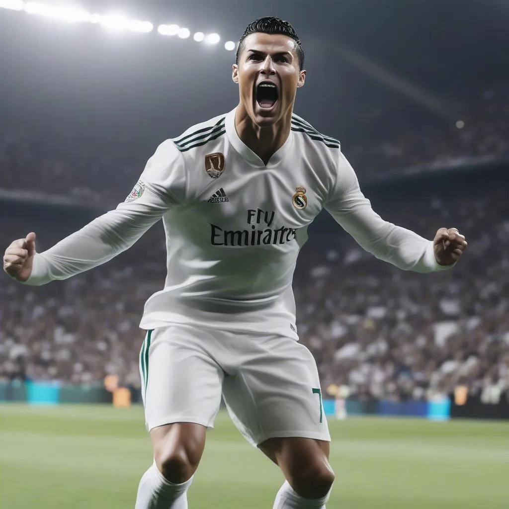 Hình ảnh Ronaldo HD ghi bàn thắng tuyệt vời