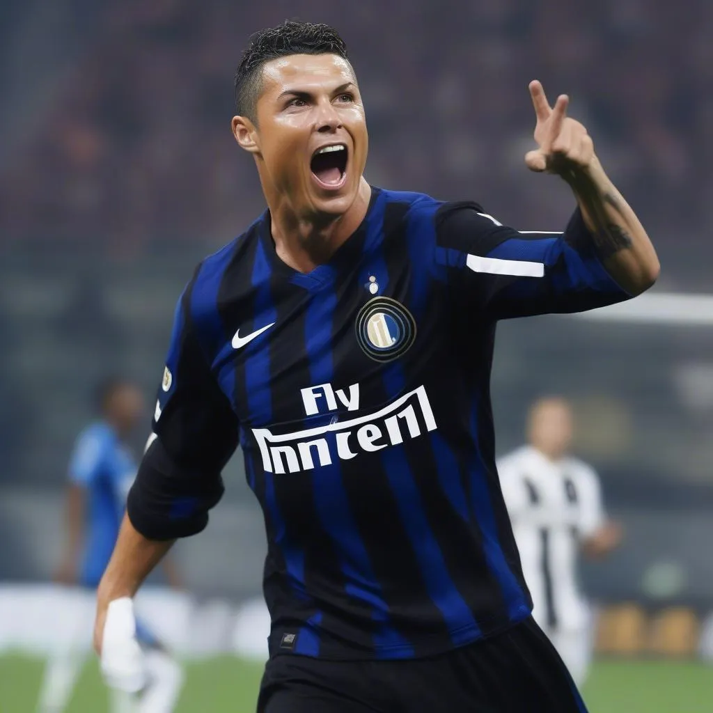 Ronaldo khoác áo Inter Milan