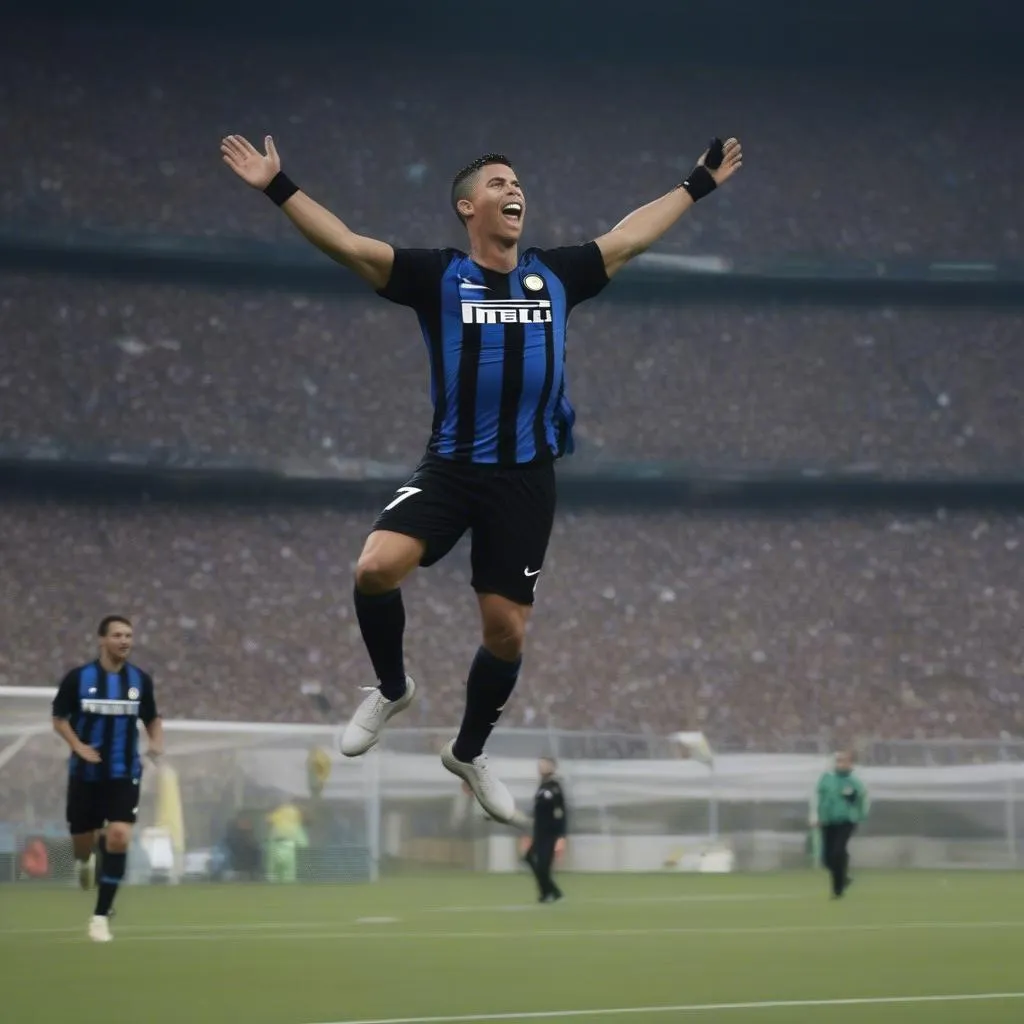 Ronaldo Inter Milan Celebration