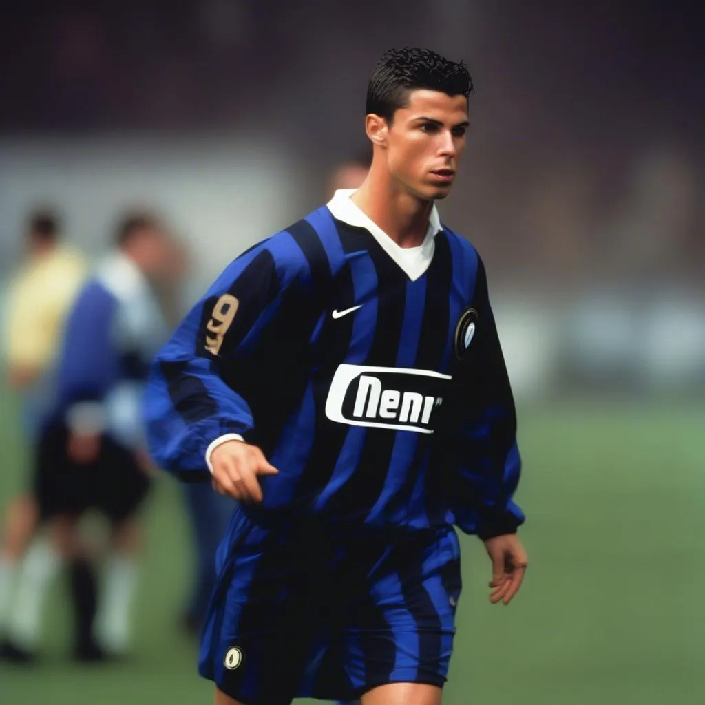 Áo đấu Ronaldo Inter Milan số 9 mùa giải 1998-1999, Cristiano Ronaldo, áo đấu bóng đá