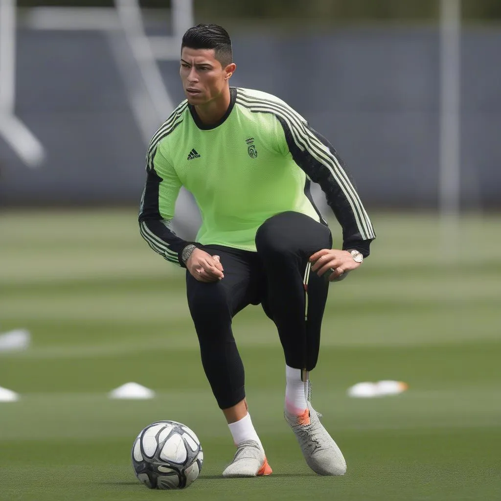 Ronaldo James tập luyện cực kỳ phấn khởi