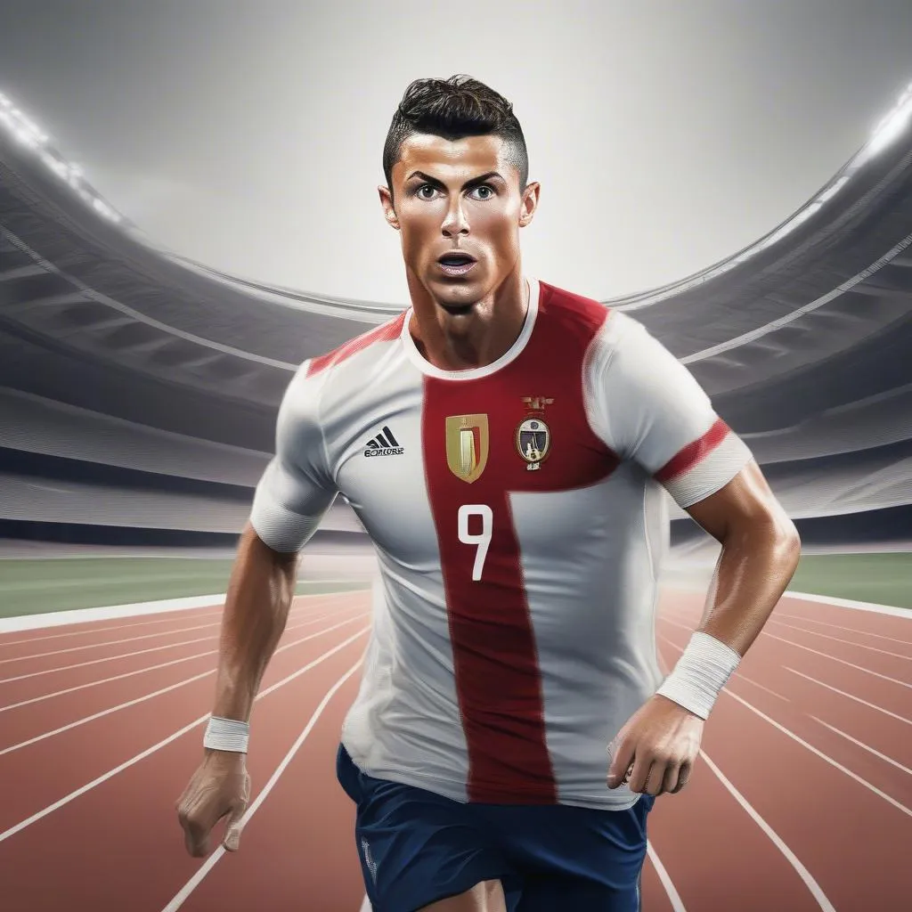 Ronaldo-jogging-tập-luyện