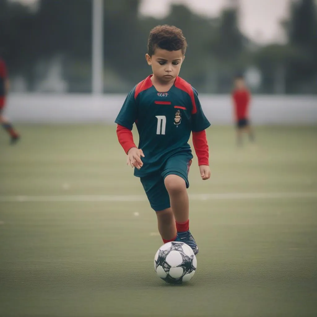 Ronaldo Jr chơi bóng kế thừa tài năng của bố