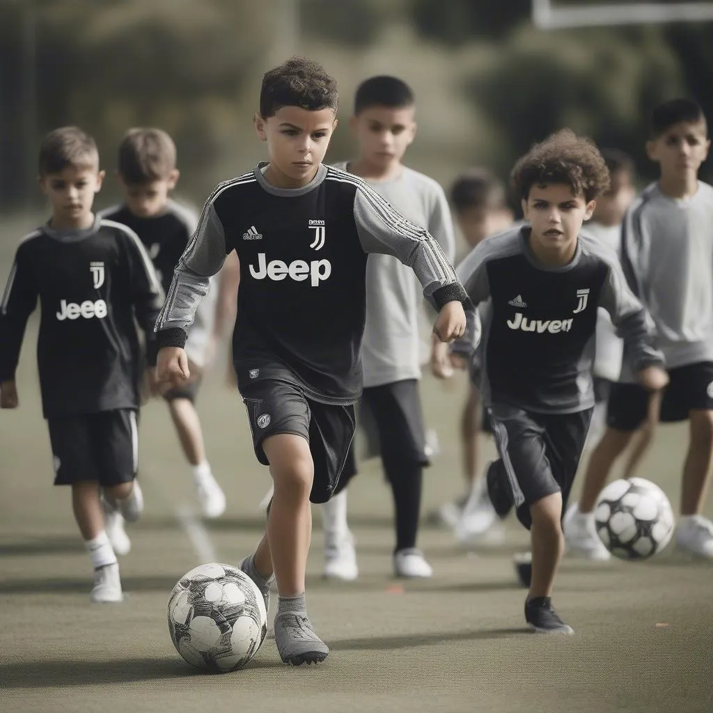 Ronaldo Jr, con trai của Cristiano Ronaldo, sở hữu kỹ thuật điêu luyện, tốc độ nhanh và khả năng dứt điểm chính xác