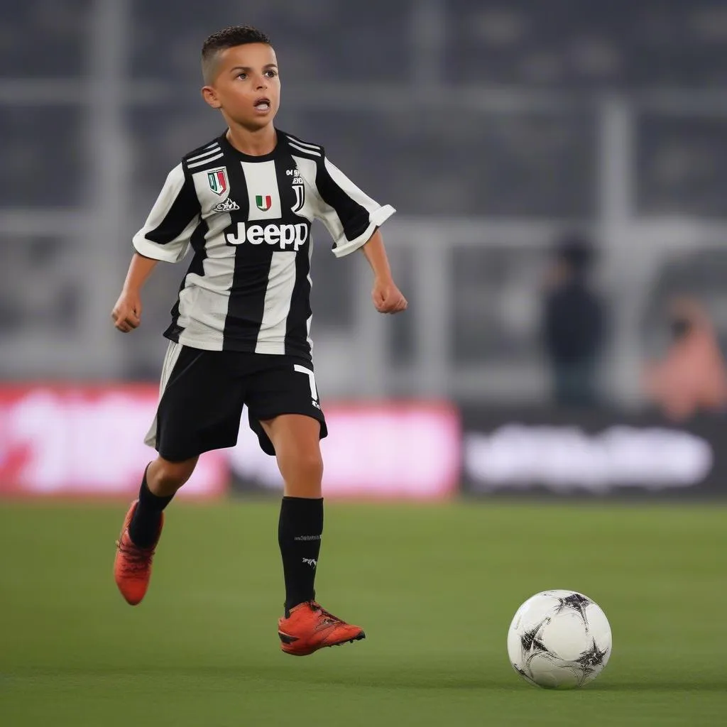 Ronaldo Jr. Juventus U9: Tỷ lệ ghi bàn cao trong các trận đấu thi đấu